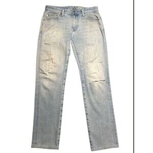 Adriano Goldschmied Jeans Men's Size 29 Light Wash‎ Distressed Modern BM8903